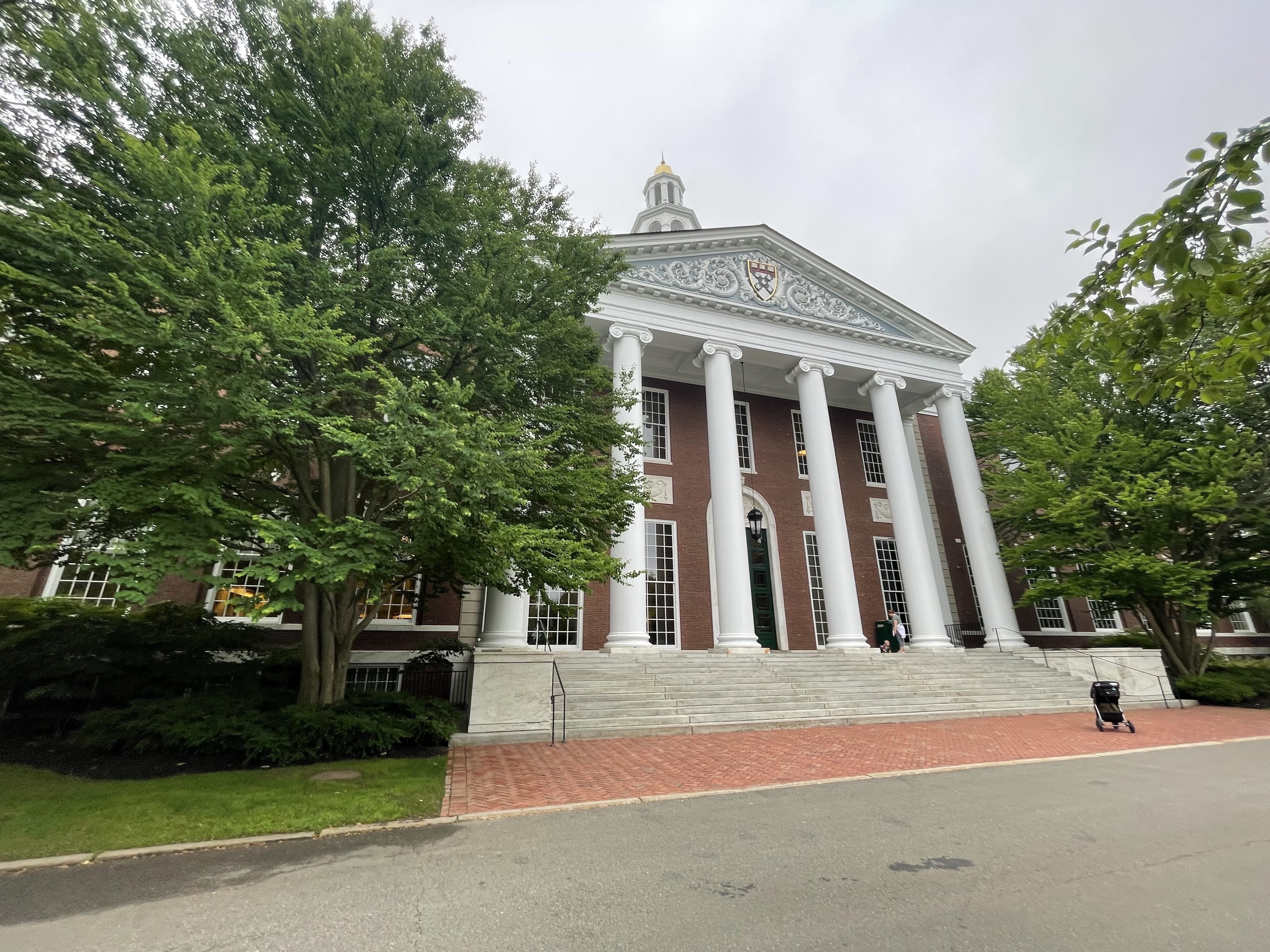 Campus hall on graduation weekend